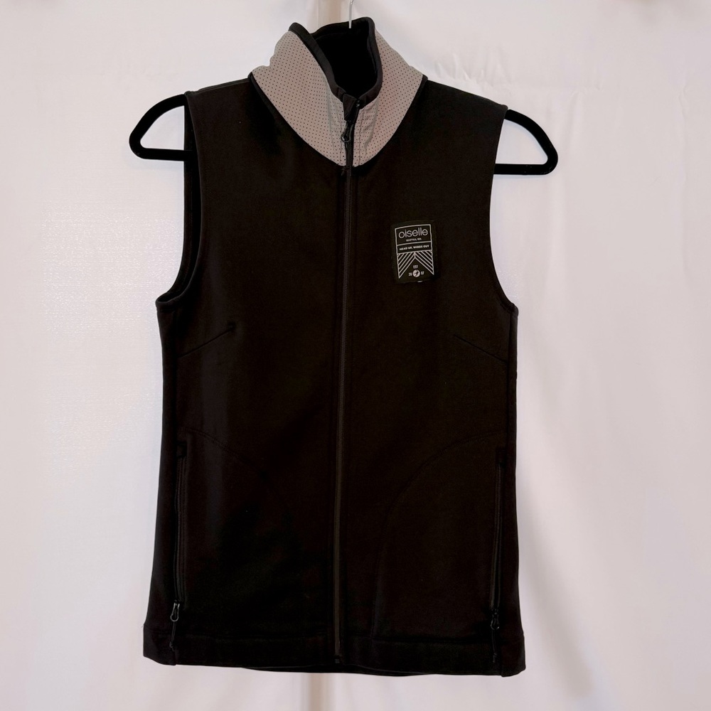 Oiselle Power On Zip Vest | Black | Small